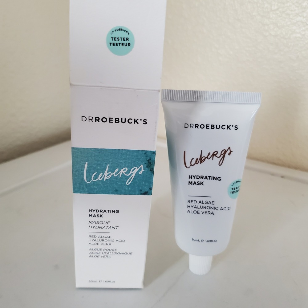 Dr Roebuck's Icebergs Hydrating Mask 50mL Red Algae Hyaluronic Acid Aloe Vera